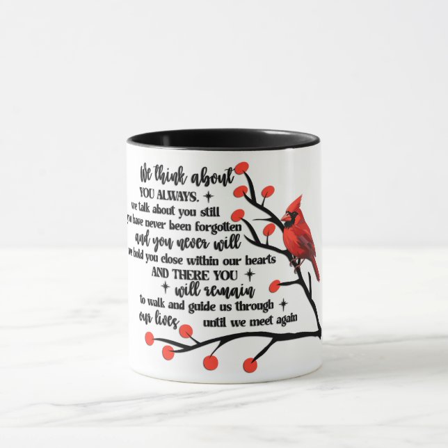 Mug Cardinal/Nous Pensons Toujours À Vous (Centre)