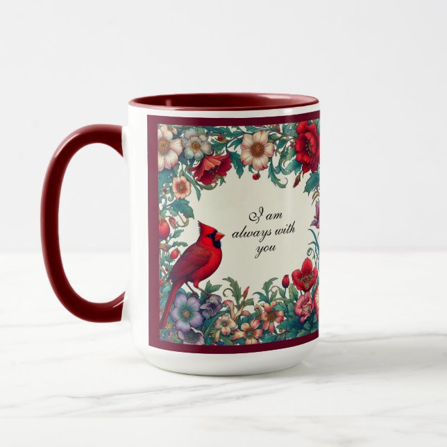 Mug Cardinal Rouge Cadeaux Sympathy Keepsaké Memorial (Gauche)