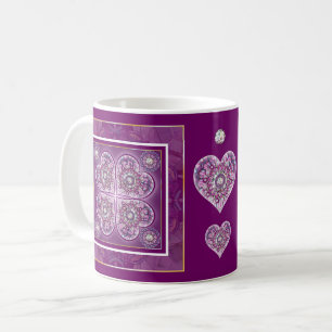 Mug Cardinal rouge Rosace