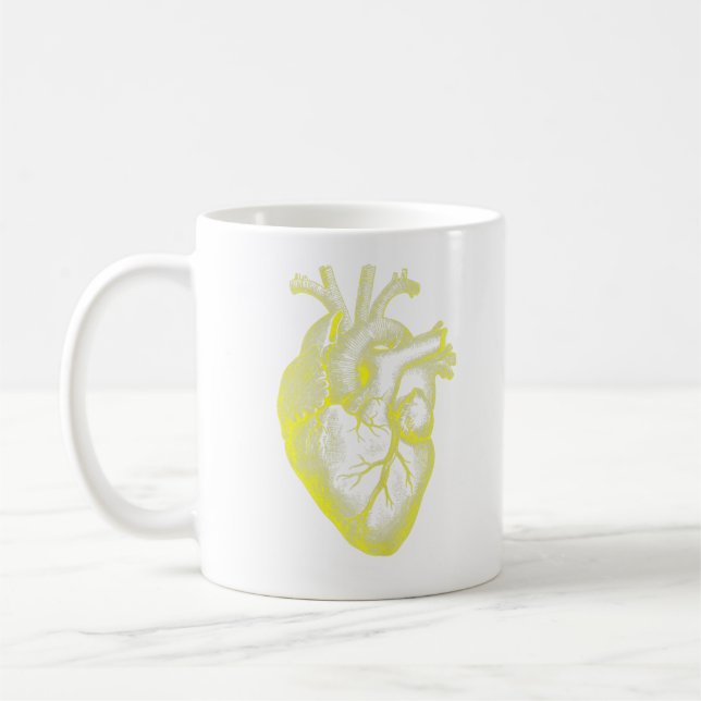 Mug Cardiologue cardiaque anatomique Docto de l'école  (Gauche)