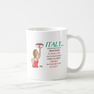 Mug Caricature amusante sur les femmes italiennes aux 