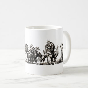 Mug Caricature animale Unicorne Elephant Lion Zoo