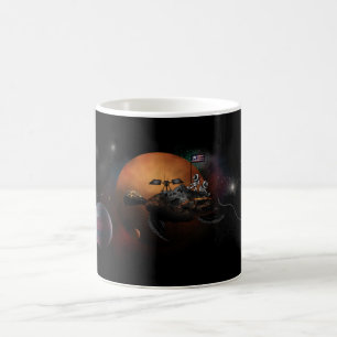 Mug Caricature Astronautes Astéroïdes