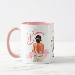 Mug Caricature Bridesmaid Proposition Merci personnali