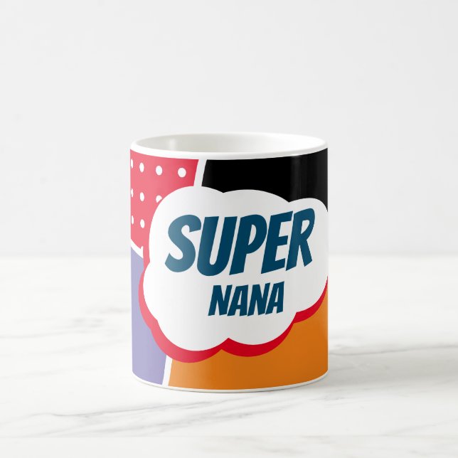 Mug Caricature de bande dessinée Super Nana avec viole (Centre)