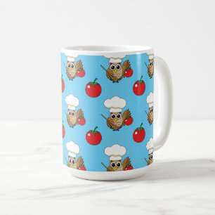 Mug Caricature de Chouette à Cuisine mignonne