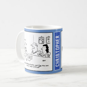 Mug Caricature de guide du mariage.