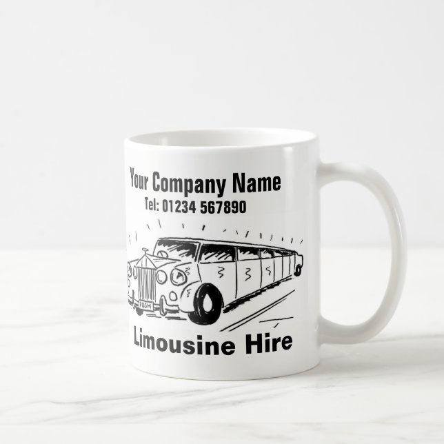 Mug Caricature de location de limousine (Droite)
