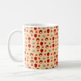 Mug Caricature de motif arrière - plan de légumes joye