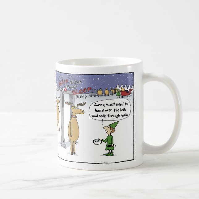 Mug Caricature de sécurité Sleigh de la compagnie aéri (Droite)