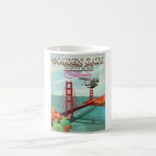 Mug Caricature de voyage de Golden Gate Bridge en Cali