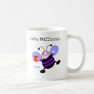 Mug Caricature du Buzz au café cuit Les abeilles du t