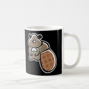 Mug caricature mignonne castor