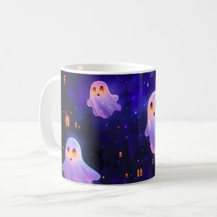 Mug Caricature mignonne Halloween Fantômes de vol de m