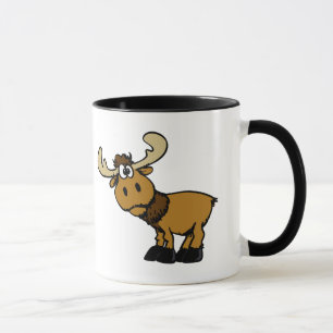 Mug Caricature Oie curieuse  choisir la couleur arriè
