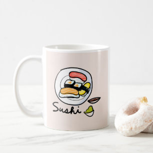 Mug Caricature sushi art japonais mignon