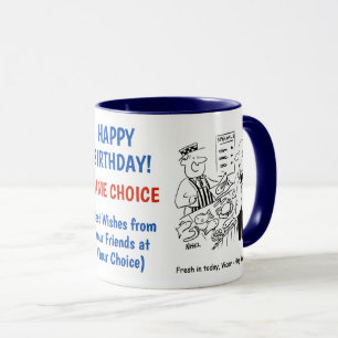 Mug Caricatures des pêcheurs et des pêcheurs
