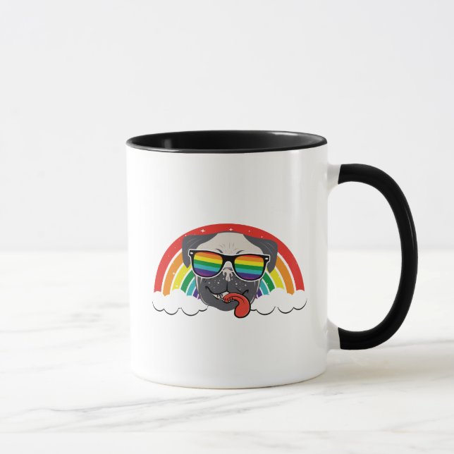 Mug Carlin arc-en-ciel mou (Droite)