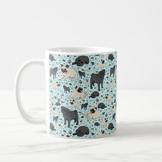 Mug carlin en bleu (Gauche)