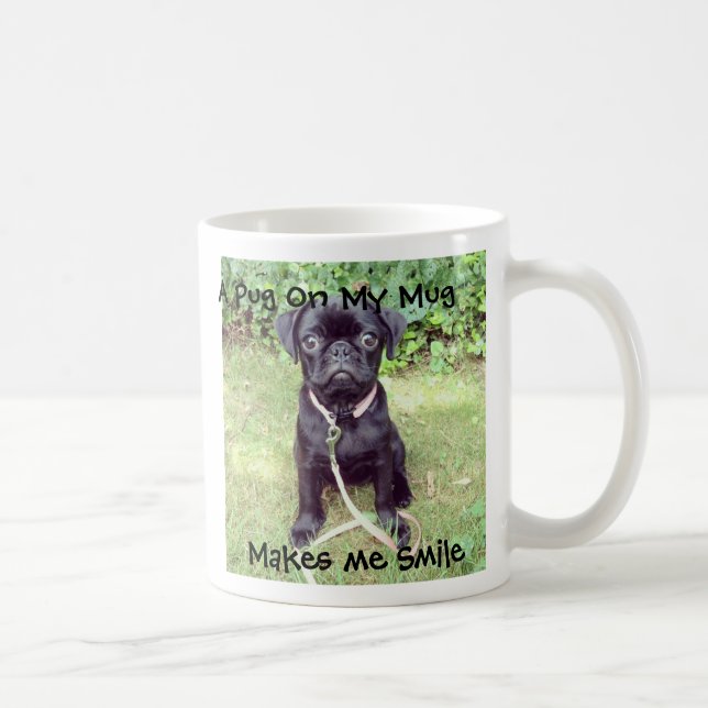 Mug Carlin sur une avance noire mignonne de rose de (Droite)