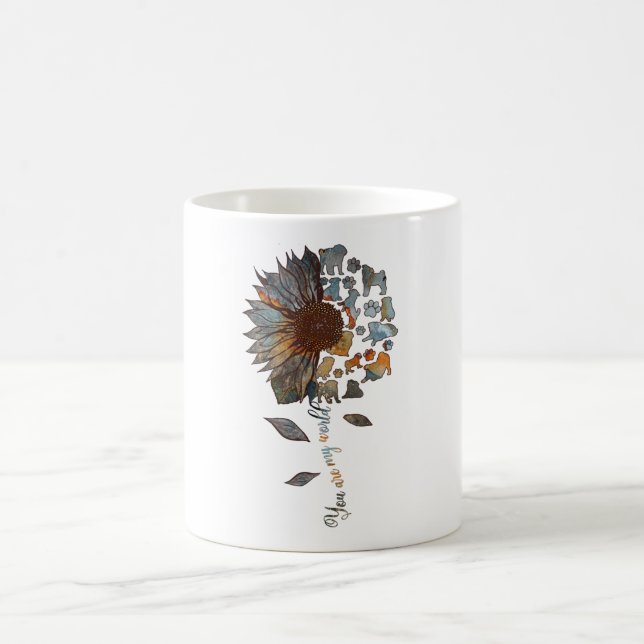 Mug Carlin Tournesol Vous Êtes Mon Monde Cadeau Chien  (Centre)