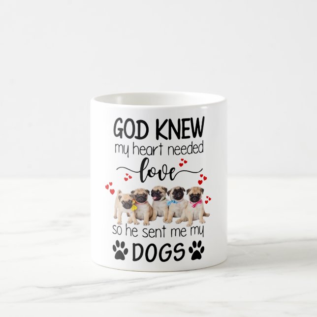 Mug Carlins Dieu connaît mon coeur a besoin d'amour Am (Centre)