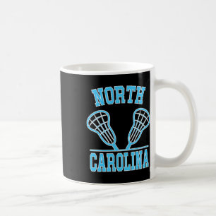 Mug Caroline du Nord Lacrosse Vintage Nc Lax Patiné