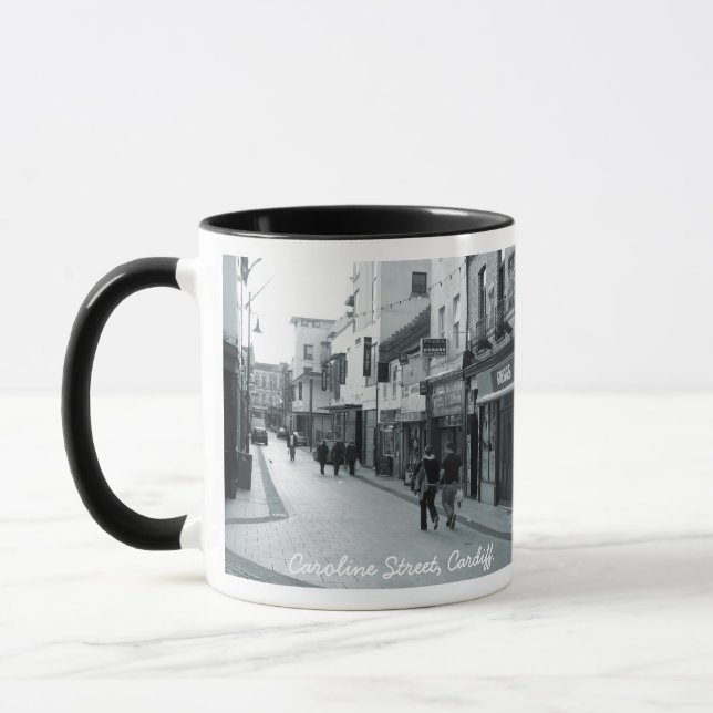Mug Caroline Street, Cardiff. (Gauche)