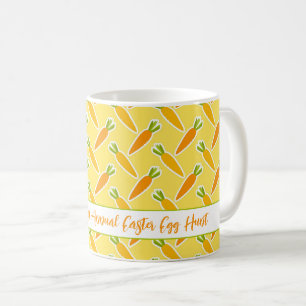 Mug Carottes Nom de famille annuel Chasse aux oeufs de