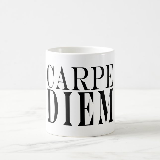 Mug Carpe Diem saisissent le bonheur latin de citation (Centre)