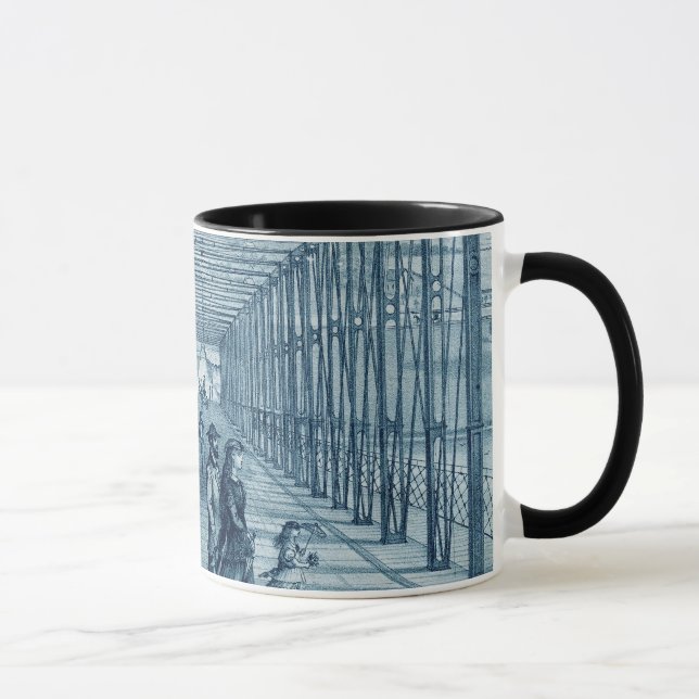 Mug Carpentersville Illinois Iron Trestle Bridge 1871 (Droite)