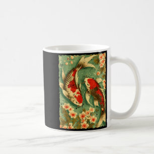 Mug Carpes Koi Japonaises Fleurs de Cerisier Sakura Ar