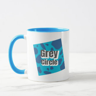 Mug Carré bleu tacheté avec une ambiance rebelle