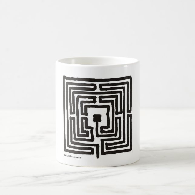 Mug carré du labyrinthe 7 (Centre)