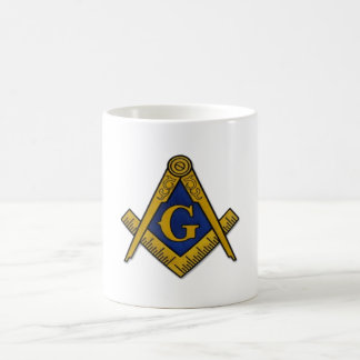 Mug Carré et boussole maçonniques