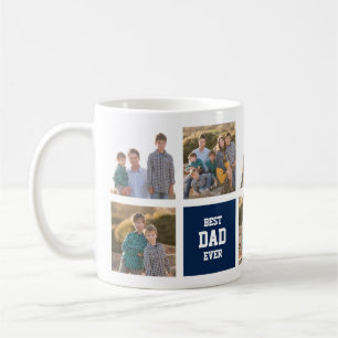 Mug Carré modifiable Couleur Varsity Meilleur papa Jam