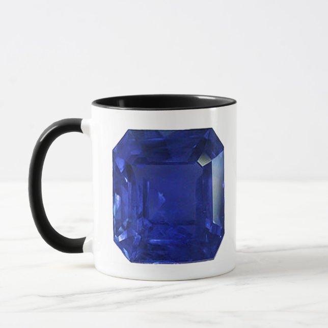 Mug Carré Sapphire Gemstone Blue (Gauche)