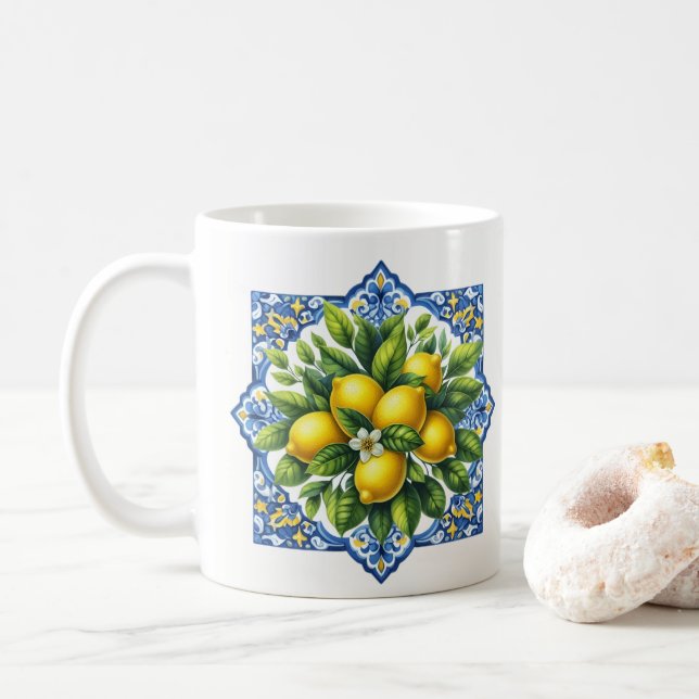 Mug Carreau au citron (Avec donut)