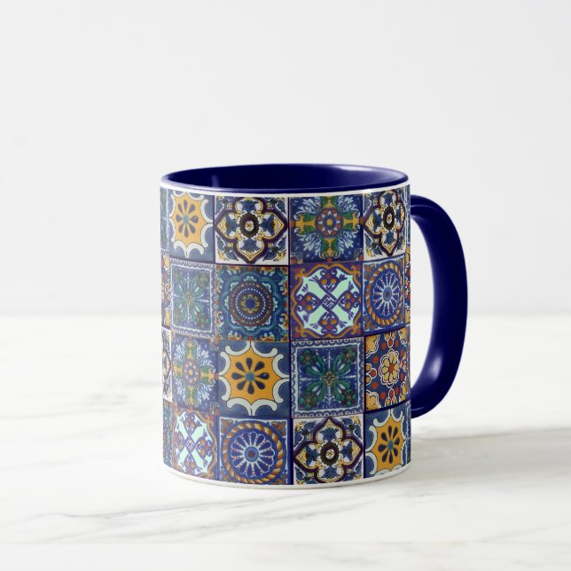 Mug Carreaux Talavera mexicains (Devant droit)