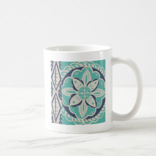 Mug Carrelage bleu Batik IV
