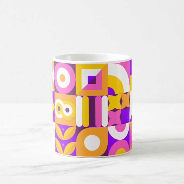 Mug Carrelage clair, style bauhaus (Centre)