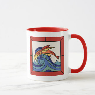 Mug Carrelage de poissons volants des années 1930 à Pè