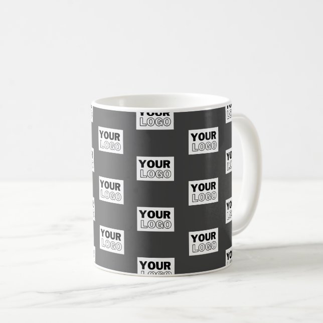 Mug Carrelage de votre logo de conception d'image ou d (Devant droit)