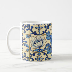 Mug Carrelage Décor Bleu Et Blanc