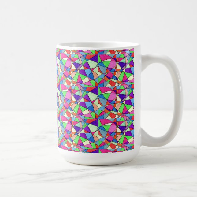 Mug "Carrelage en verre tendu" Conception abstraite Mu (Droite)