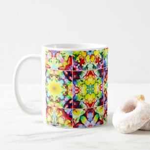 Mug Carrelage méditerranéen, Carreaux d'encre d'alcool