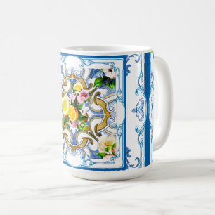 Mug Carrelage méditerranéen, majolica, style sicilien 