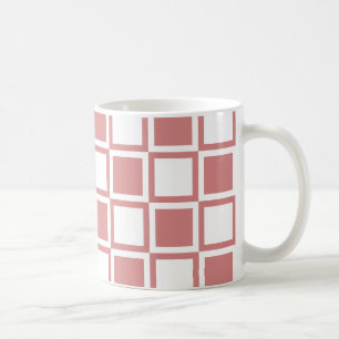 Mug Carrés rose gras