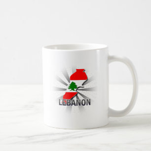 Mug Carte 2,0 de drapeau du Liban