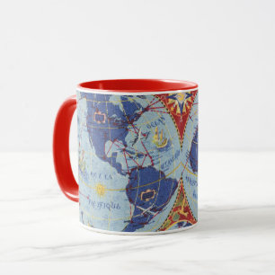 Mug Carte Air France du monde